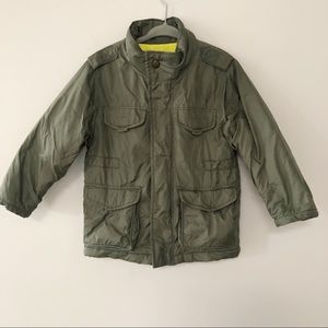 Baby Gap cargo style padded jacket khaki colour size 3
